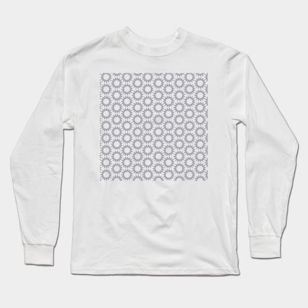 Grey circular pattern Long Sleeve T-Shirt by SamridhiVerma18